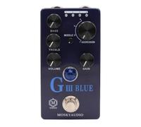 TISHITA Audio Processor Processeur Audio Guitare Pédale d'Effets Modulateur Protection Interne Renforcée Footswitch Réactif Réglages Multiples à Boutons, G III BLUE
