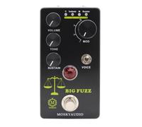TISHITA Audio Processor Processeur Audio Guitare Pédale d'Effets Modulateur Protection Interne Renforcée Footswitch Réactif Réglages Multiples à Boutons, BIG FUZZ