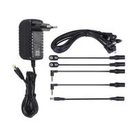 TISHITA Bloc d'alimentation Audio Adaptateur 9v 2a pour Effets Câble Chain Connectique Mixte Polarité Inversée Câbles Clips Fournis Adapté aux Guitaristes Studio Scène Pratique Quotidienne