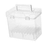 TISHITA Boîte Marqueur Coffret Rangement Porte-marqueur Compartiment Amovible Poignée Portable Matériau Résistant Adaptée pour Artistes Bureau Maison Extérie, 60 Emplacements