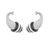 TISHITA Bouchons D'Oreilles Silicone Étanches Réducteurs de Bruit Réutilisables Souples Lavables Convient pour Dormir Voyager Étudier Nager Travailler Surf Pl, Blanc