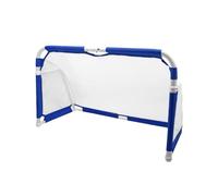 TISHITA But de Football Portable Cage Filet Entraînement Pliable Aluminium Structure Professionnelle Stable pour Précision et Adapté aux Séances à l'École, Bleu+Blanc 4x2-5ft