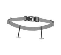 TISHITA Ceinture de Dossard Triathlon Ceinture Numéro Course Ceinture Running Élastique Réglable Pratique Attache Rapide Polyester Utilisable pour Adultes COM, Gris Clair