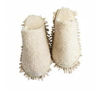 TISHITA Chaussons D Hiver Chaussons Pantoufles Mocassins Sabots pour Entretien Du Sol avec Bande Autoagrippante et Tige en Polaire Douce Conviennent aux Dortoirs Cuisines Salons