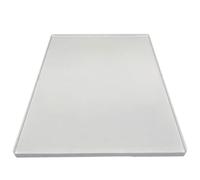 TISHITA Children Printing Plate Plaque Gel Transparente Plaque d'Impression Matrice de Transfert Tapis Réutilisable Bords Arrondis et Planéité pour Encres, Carré 305x355x8mm