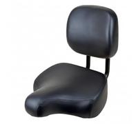 TISHITA Coussin de Selle de Vélo avec Dossier Selle Assise Appui Design Ergonomique pour Confort Prolongé Cadre Acier et PU Lisse Amorti sur Chaussées Variées