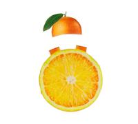TISHITA Déguisement Orange, Robe En Forme de Tranche de Fruit, Réaliste et Amusant, Sans Manches, avec Chapeau, Idéal pour Les Photos et Les Soirées à Thème, pour Enfant