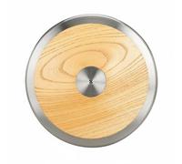 TISHITA Disque de Lancer d'Entraînement Profil Facile à Tenir Bois Renforcé Disque Sportif pour Perfectionnement Du Geste Adapté pour Jeunes Athlètes Club Établissement Scolaire, 1.5 Kg