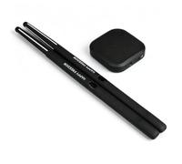 TISHITA Electronic Percussion Dev Batterie Électronique Portable Kit Percussion Numérique Dispositif Silencieux Compact Rectangulaire Arrondi Connexion Audio, Noir