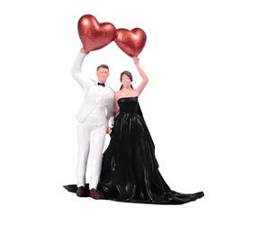 TISHITA Figurine Miniature de Couple de Mariés à L'échelle 1/64, Miniature de Décor de Micro-.