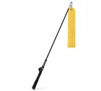 TISHITA Golf Swing Entraîneur de Swing Bâton d'exercice Outil d'apprentissage Aide au Tempo avec Ajustable et Résistance Aérodynamique Prise Moulée pour, Jaune