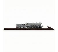 TISHITA Locomotive à Vapeur Ho Modèle Réplique Maquette Train avec Tender et Base de Présentation Alliage Plastique Finitions Soignées Marquages d'Époque