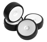 TISHITA Lot de 4 Pneus de Simulation pour Voiture électrique, Accessoires et Pièces Détachées pour Modèles Réduits de Voitures RC à Monter Soi-même. Construct, 45 Degrés
