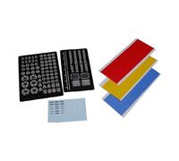 TISHITA Lot de 6 Pièces pour Voiture RC : Aileron Arrière de Fixation, Pièces Détachées pour Modèle Réduit, Ceinture de Sécurité 1/64, Siège de Rechange en Ré, Ceinture de Sécurité