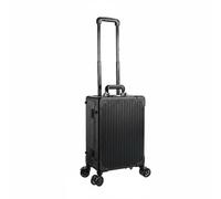 TISHITA Malette Maquillage Professionnelle Trousse Coffret Organisateur Boîte Éclairée LED à Luminosité Réglable avec Miroir, Valise De Maquillage À roulettes avec Miroir Lumineux, Array, Noir