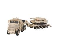 TISHITA Maquette Miniature de Véhicule de Transport Militaire avec Scénario de Transport et Construction Robuste pour Collectionneurs Adultes, Jaune