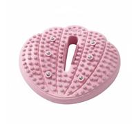 TISHITA Massageur de Pieds en Silicone Tapis Appui Acupression Plateforme Coussin d'Air Élastique Base PVC Antidérapante 49 Nœuds 6 Disques Thérapeutiques, Rose