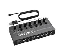 TISHITA Mélangeur Audio 6 Canaux avec Table Mixage Compacte et Connectivité USB Boutons Contrôle Fluis pour Diffusion et Production Musicale à la Maison