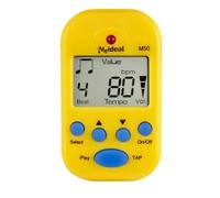 TISHITA Métronome Électronique Compact Dispositif Numérique Accessoire Rythme Afficheur Digital Témoin Rouge Clip pour Partition Connecteur Casque Corps, Jaune