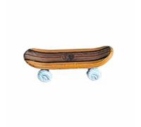 TISHITA Mini Planche à roulettes Miniature Modèle Diorama Accessoire Décor Urbain Résine Mise en Scène Crédible avec Détails de Chariot et Roue Adapté aux, Marron