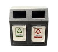 TISHITA Mini Poubelle Modèle Résine Accessoire Ornement Micro Décoration Maquette Prop Adaptée Aux Aménagement Ferroviaire Décoration Ma, Conjoint