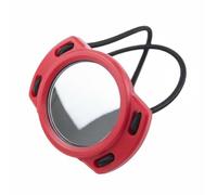 TISHITA Miroir de Plongée Miroir Scaphandre Miroir sous Marin Miroir de Sécurité avec Cordon Bungee Flexible et Boîtier Léger Adapté à Plongée Exploration de Grottes Contrôles d'Équipement , Rouge