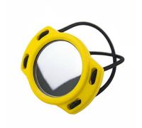 TISHITA Miroir de Plongée Miroir Scaphandre Miroir sous Marin Miroir de Sécurité avec Cordon Bungee Flexible et Boîtier Léger Adapté à Plongée Exploration de Grottes Contrôles d'Équipement , Jaune