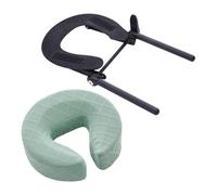 TISHITA Oreiller de Massage pour Matelas et Appui-tête, Soutien Du Visage, Confort Optimal, Housse de Haute Qualité et Cadre En Aluminium, Idéal pour Les Salo, Vert