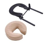 TISHITA Oreiller de Massage pour Matelas et Appui-tête, Soutien Du Visage, Confort Optimal, Housse de Haute Qualité et Cadre En Aluminium, Idéal pour Les Salo, Peau