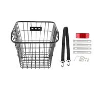 TISHITA Panier de Vélo, Porte-Bagages, Panier en Métal, Panier en Fil de Fer, Panier de Rangement pour Chiens avec Une Structure Robuste et Une Grande