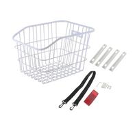 TISHITA Panier de Vélo, Porte-Bagages, Panier en Métal, Panier en Fil de Fer, Panier de Rangement pour Chiens avec Une Structure Robuste et Une Grande