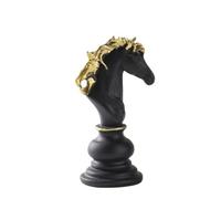 TISHITA Pièce D'échecs en Résine Base Étagée Élégant Pièce D'échecs Décorative en Résine Artistique Décoratif pr lon, Guerre Noir