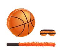 TISHITA Pinata Design Basketball Facile à Casser Inclut Bâton et Bandeau Décoration de Fête pour Enfants Parfaite pour Anniversaires et Événements