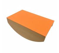TISHITA Plateau d'Équilibre Pilates Planche de Board Rocker Stabilité Du Tronc Posture Rééducation Bois Massif Base Courbée Défi Progressif Adapté aux Débutants Seniors Enfants Bureau, Orange