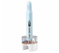 TISHITA Polisseuse Électrique d'Ongles Lime Manucure Vernis Ponceuse Portative Plastique Câble USB Ajustable Cinq Niveaux Rotation Dans les Deux Sens Moteur, Bleu Lac