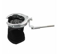TISHITA Porte-gobelet GL1800 Support Fixation Passager Panier Maille Support Bouteille Support Rigide Montage Arrière Antichocs Adapté aux Passagers Traversées Régionales Balades, Argent