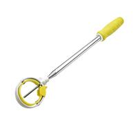 TISHITA Ramasseur de Balles de Golf, Accessoire avec Manche Long en Acier Inoxydable et Poignée en Caoutchouc, Idéal pour Les Parcours et Les Practice, Jaune