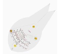 TISHITA Règle Calcul Aéronautique Précis Règle Navigation avec Curseur Compact Rapporteur pour Pilotes, Navigateurs, 1 50 000, style to 1