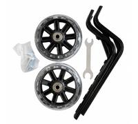 TISHITA Roues Stabilisatrices avec Supports, Noir Lumineux avec Support Renforcé 3.0 Et Outils, Size to 2