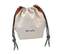 TISHITA Sac à Main pour Femme Élégant Sac Seau avec Fermeture à Cordon Multifonctionnalité Porté Épaule en Nylon Léger Imperméable Adapté et Voyag, Orange