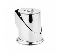 TISHITA Seau à Glace Double Paroi avec Finition Miroir et Couvercle Isolant pour Conservation Prolongée s Glaçons Lors Barbecues et Repas en Plein Air