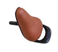 TISHITA Selle de Vélo pour Enfant Rembourrée et Ergonomique avec Surface Simili Cuir Lisse et Base Robustes pour Accompagner Les Jeunes Cyclistes sur Vélo, Marron, M