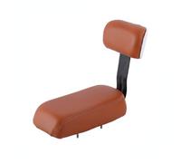 TISHITA Siège Velo Enfant Arrière Siège Passager Coussin Enfant Dossier Protecteur Housse Cuir PU Résistante Rembourrage Épais pour Confort Prolongé Support, Marron, Style to 3