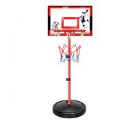 TISHITA Support Bask Portable pour Jeu Balle TS Métallique Socle Lesté Hauteur Modifiable pour Pratique Variée Comprend Ballon Gonfleur Approprié pour Les Jardins Les Salons Jeu