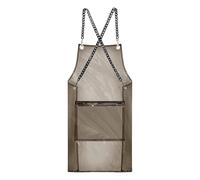 TISHITA Tablier de Coiffure Professionnel En TPU Tablier de Travail Réglable avec Poche Tablier pour Esthéticienne Tablier de Coupe Mixte Convient pour Salon, Noir