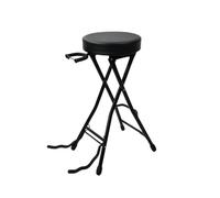 TISHITA Tabouret Pliable avec Repose-Pieds | Compact, Tabouret avec Support , Confortable, Siège, pour Studio, Maison, Guitaristes, Musiciens