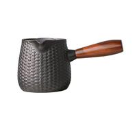 TISHITA Théière Cylindrique En Fonte Texturée Théière Classique Traditionnelle Robuste Verseuse à Thé pr Camping, Style B