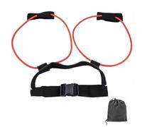 TISHITA Training Belt Ceinture d'Entraînement Élastique Bande de Résistance Sangle de Taille Corde de Jambe en TPE Résistante aux Entraînements Quotidiens, Rouge