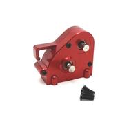 TISHITA Vehicle Gearbox Assembly Boîte de Vitesses Centrale RC Ensemble Transmission Complet Carter Aluminium Arrondi Engrenages Métalliques Vis d'Assemblage, Rouge