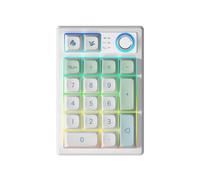 TISHLED Joint crémeux Clavier Macro programmable sans Fil 2.4G/Bluetooth 5.0/Filaire USB-C RVB rétroéclairé à Chaud remplaçable à Chaud Clavier numérique Bouton en métal pour Windows/Mac